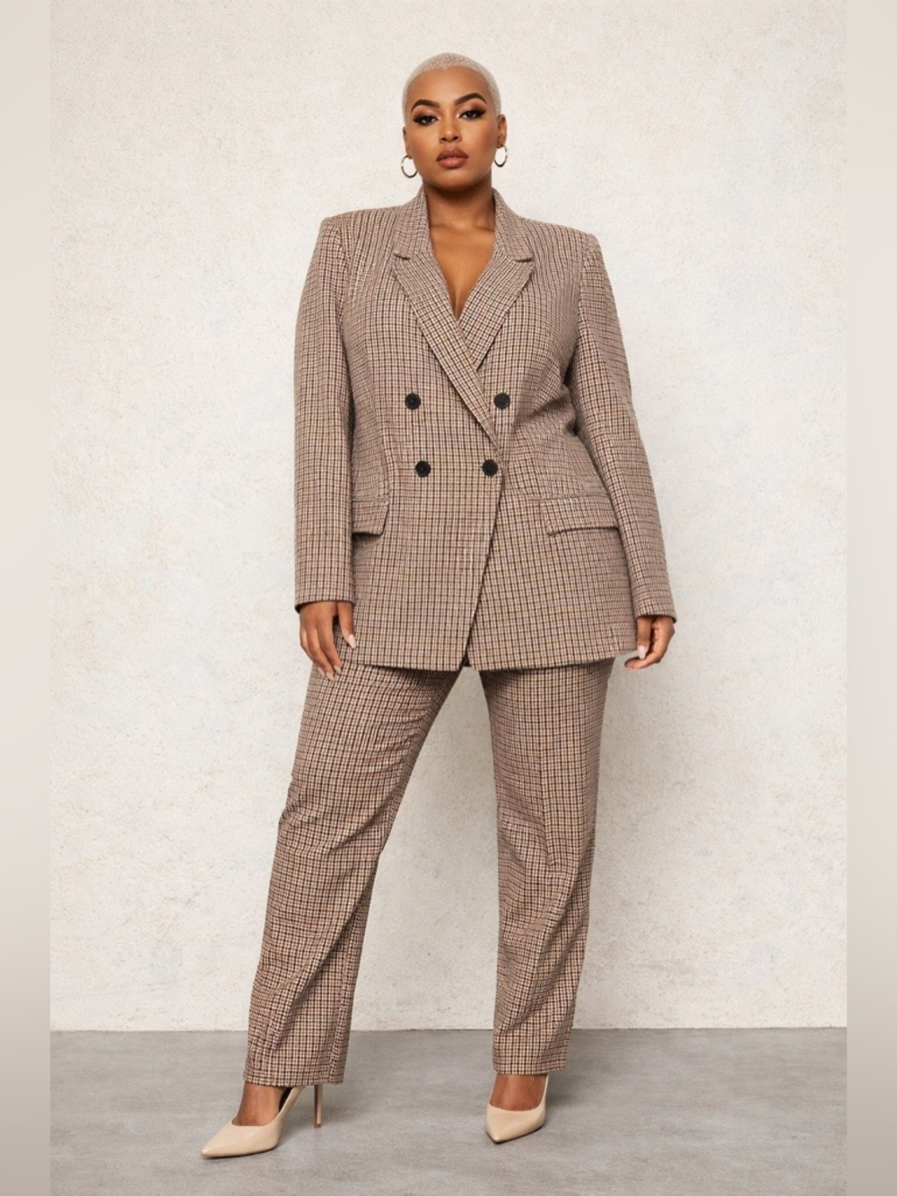 Banana Republic Double-Breasted Plaid Blazer NWT - Picture 3 of 13